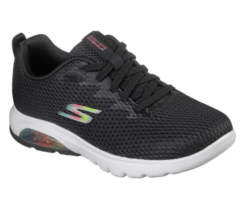 Skechers Dam Svarta/Vita Sneakers - Gowalk Air - Whirl - Sverige (HABCJ-7568)